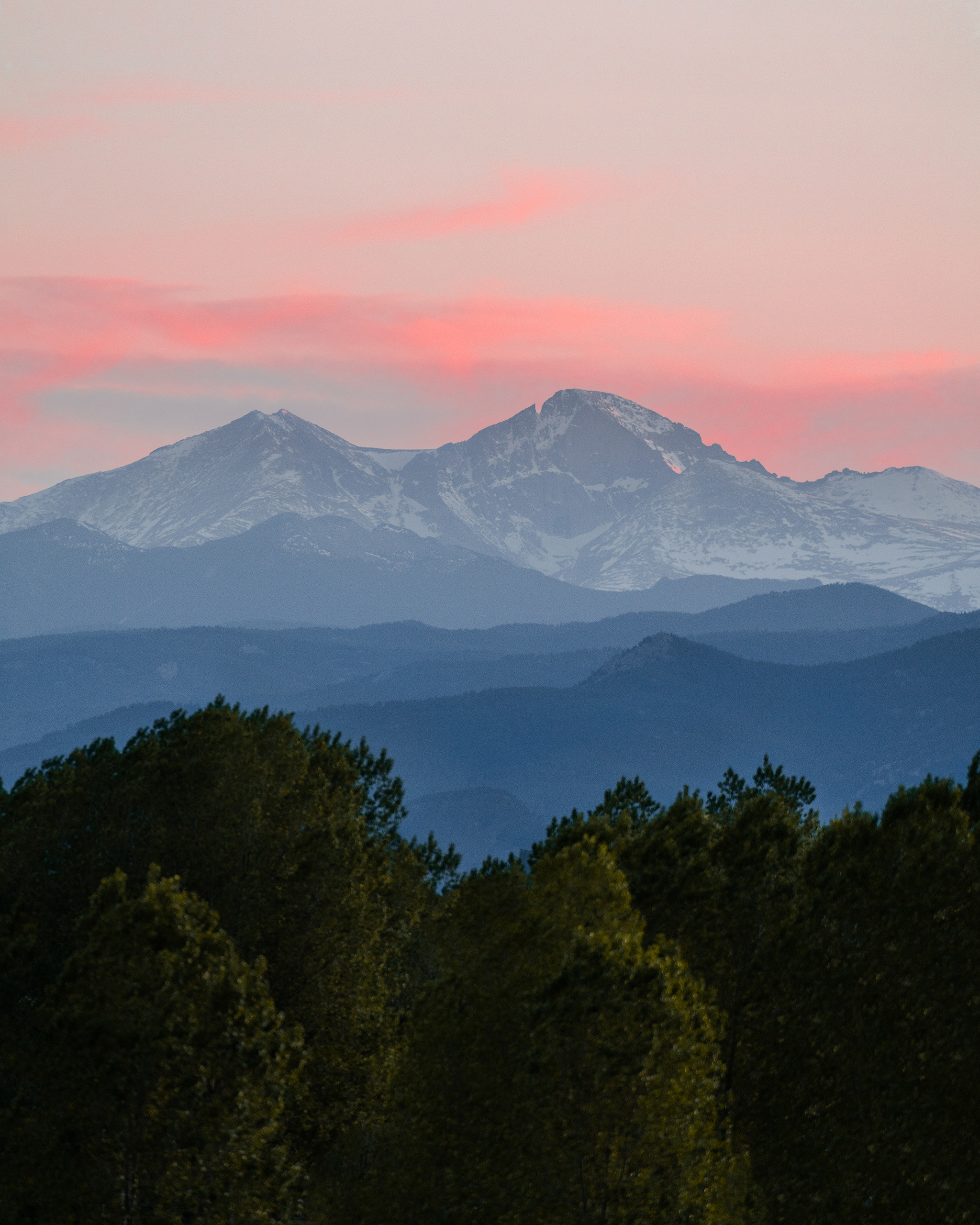 longs peak Colorado at sunset | Matt Grandbois